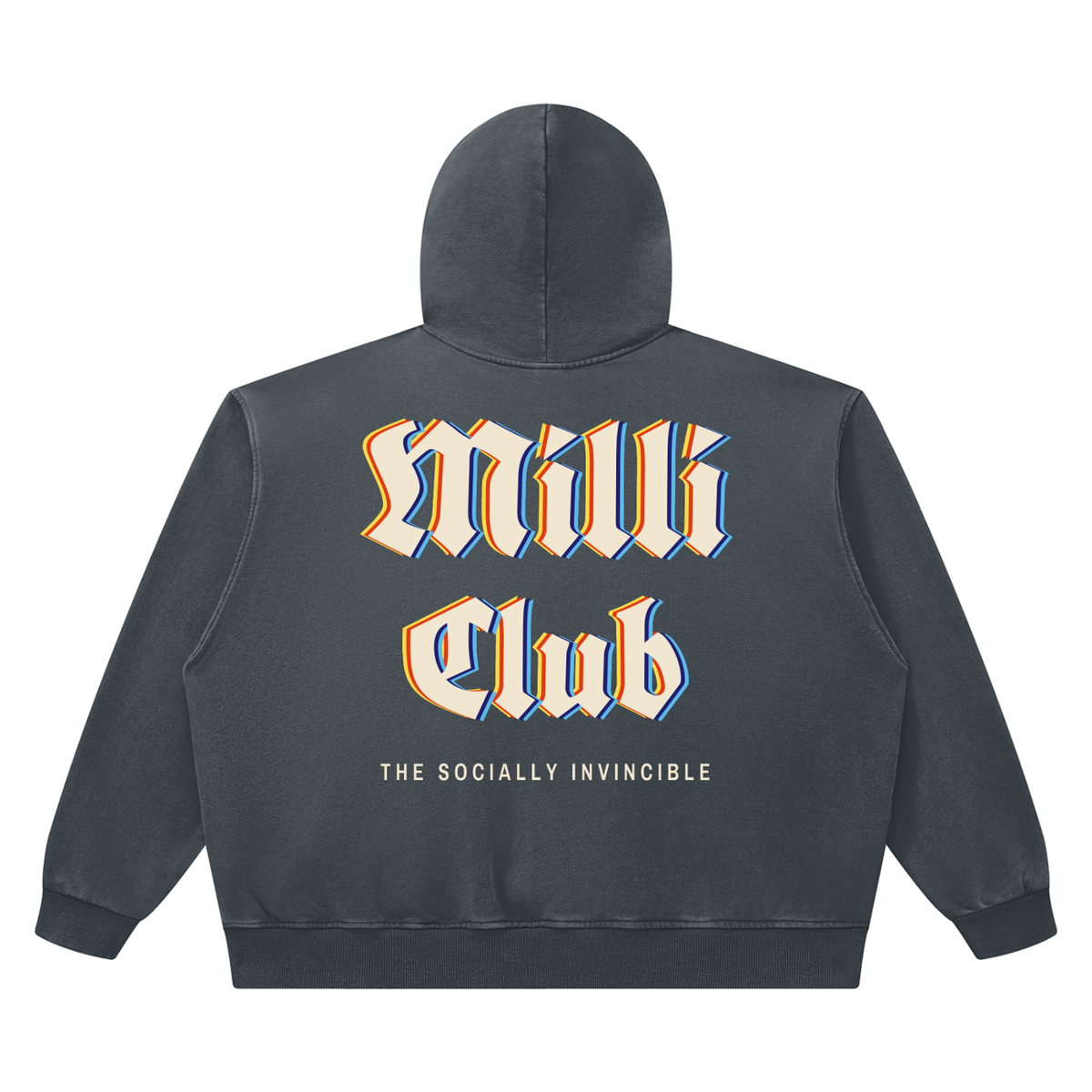 Milli Club vintage wash boxy hoodie by Milli, view 8