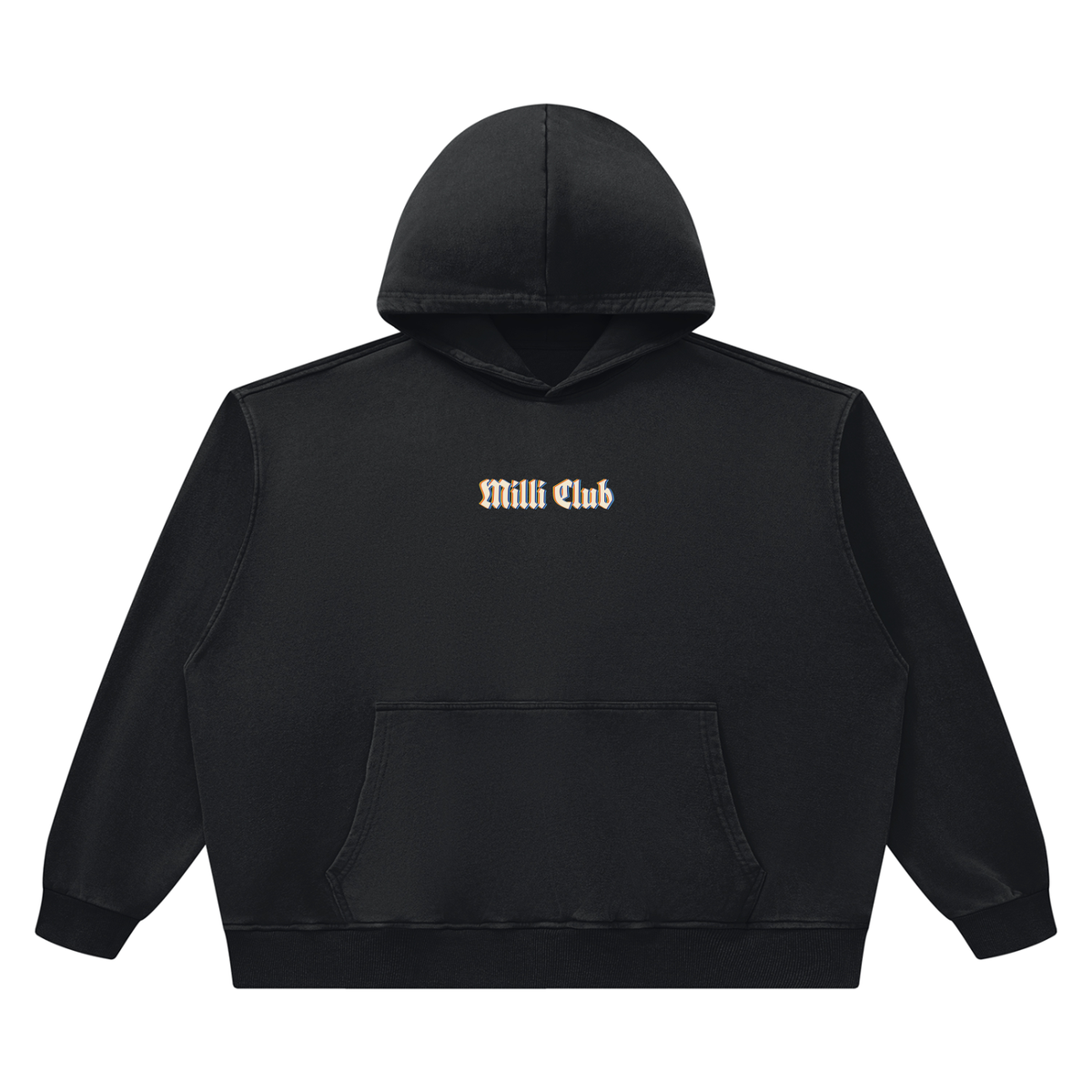 Milli Club vintage wash boxy hoodie by Milli
