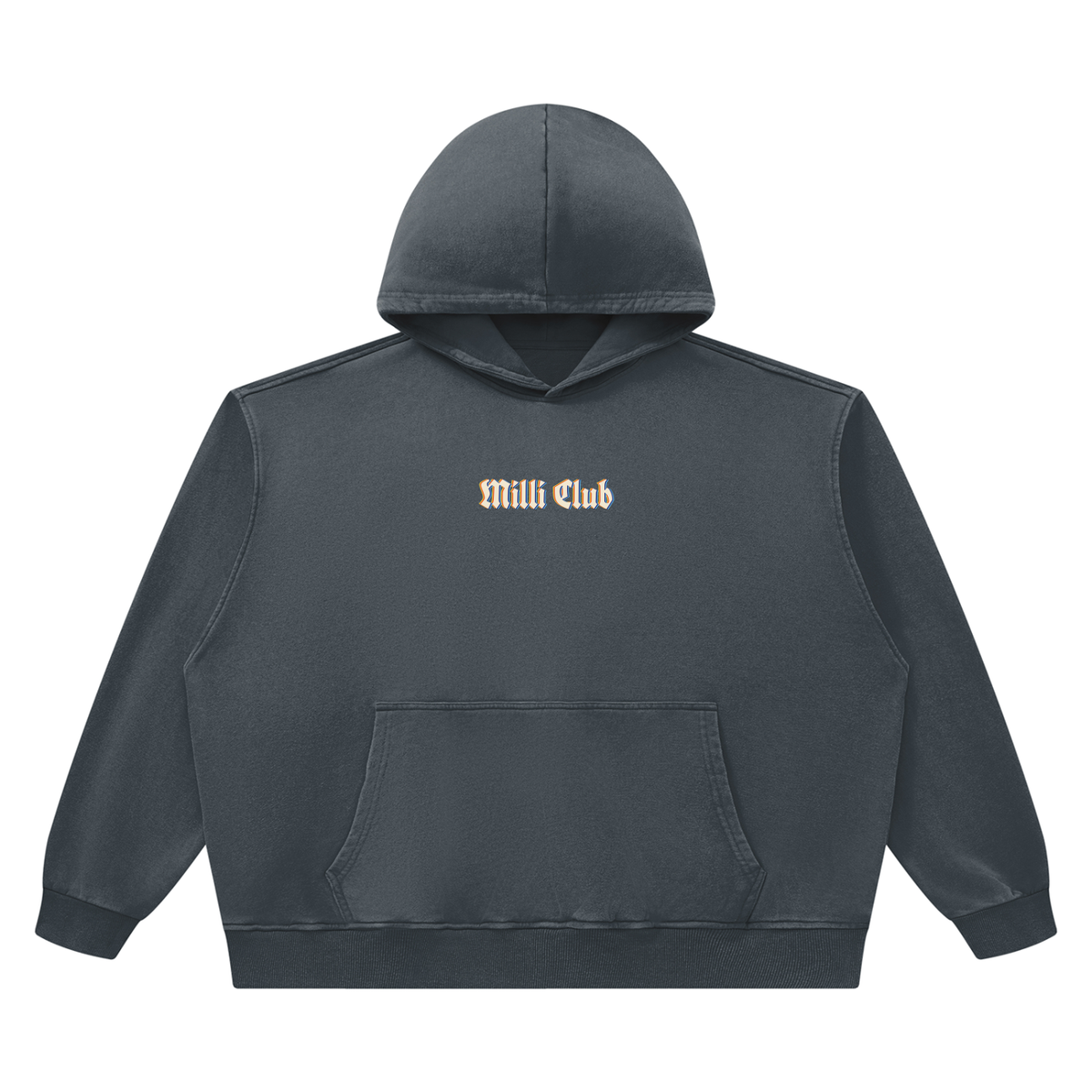 Milli Club vintage wash boxy hoodie by Milli, view 7
