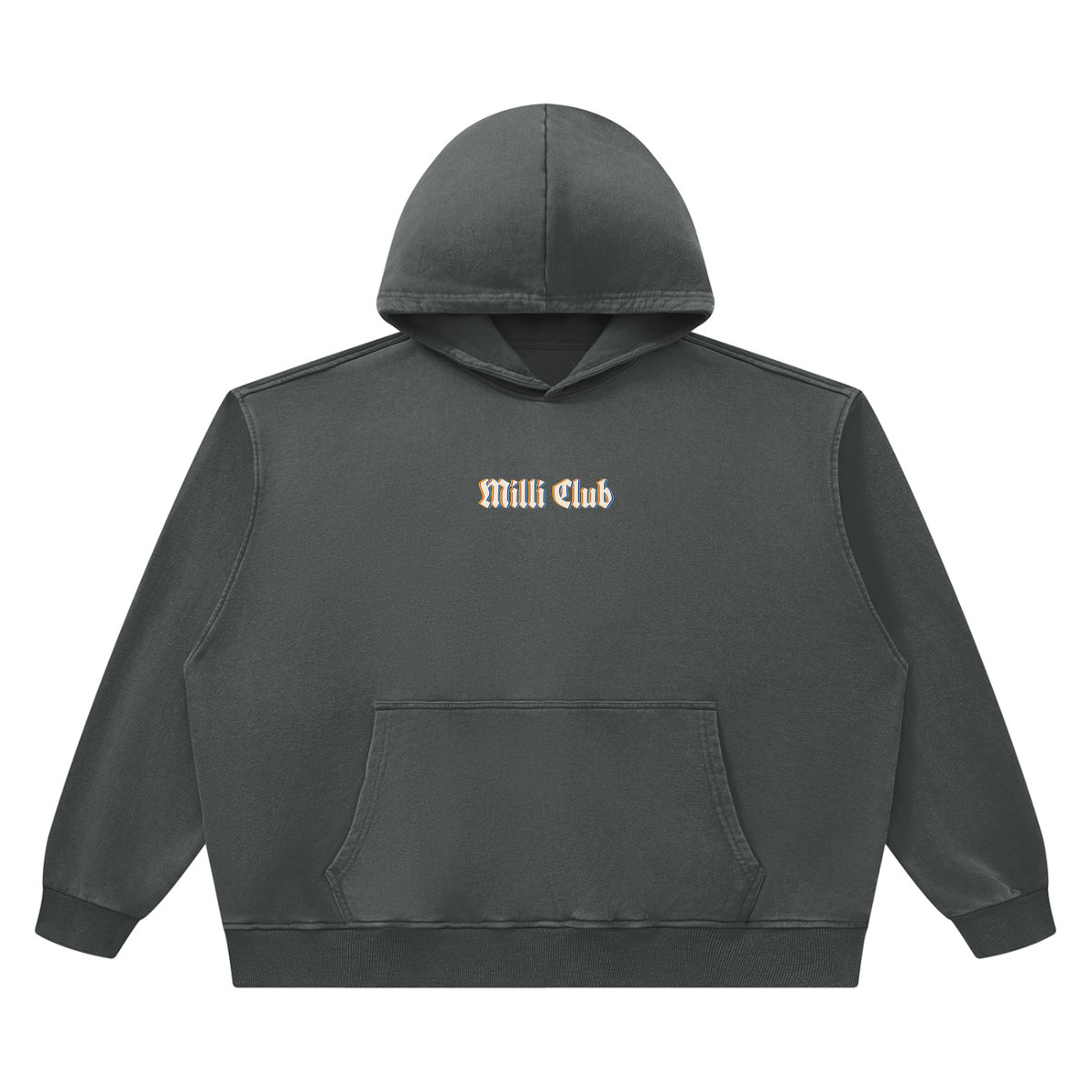 Milli Club vintage wash boxy hoodie by Milli, view 3