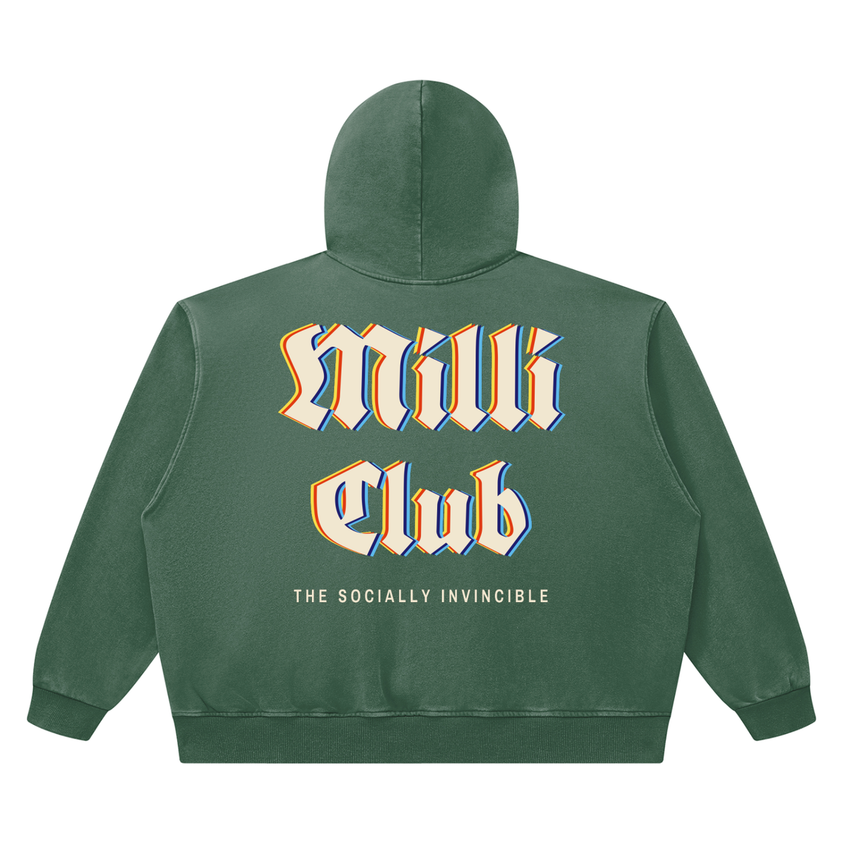 Milli Club vintage wash boxy hoodie by Milli, view 6