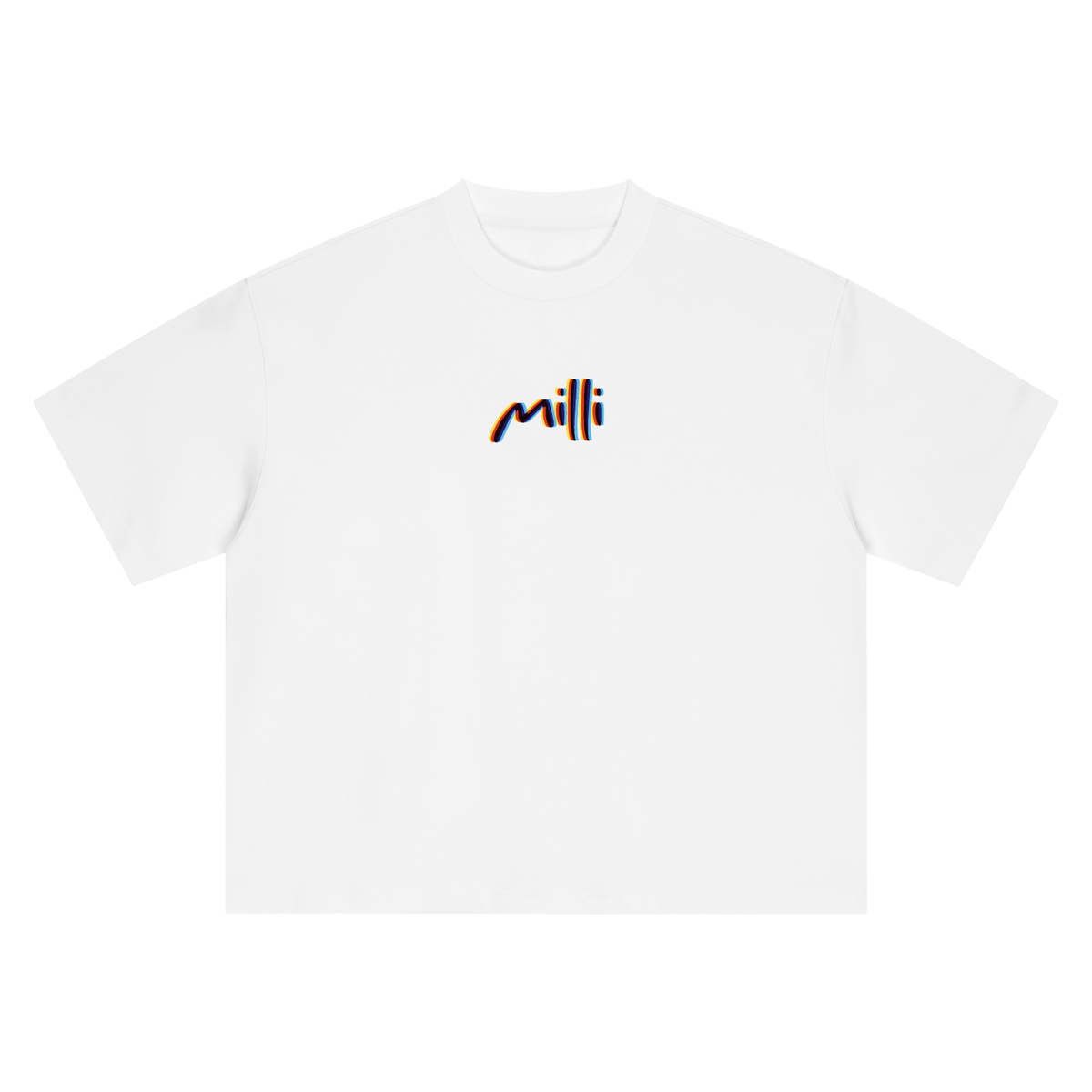 Say Yes. Figure It Out Later heavyweight boxy tee in white by Milli